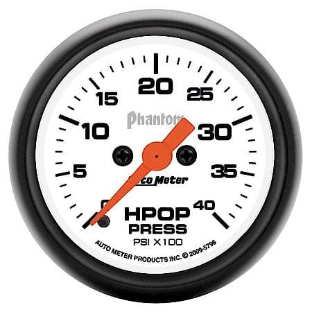 Gauge; High Press Oil Pump; 2 1/16"; 4K PSI; Digital Stepper Motor; Phantom