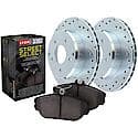 Select Sport Axle Pack, Drilled and Slotted, Rear Brake Kit