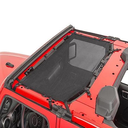 Mesh, Black, Secures To Windshield/ Roll Bar, Fits With Factory Hard/ Soft Top