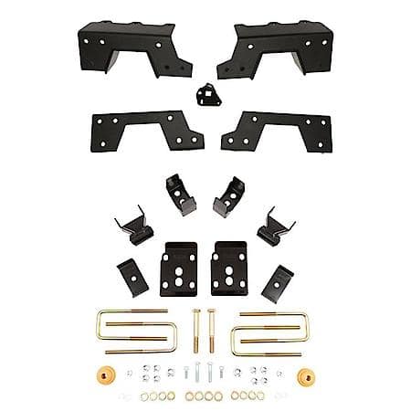 Direct Fit, C-Notch Plates, With 2 C-Notch Plates/ Axle Saddles/ U-Bolts/ Plates