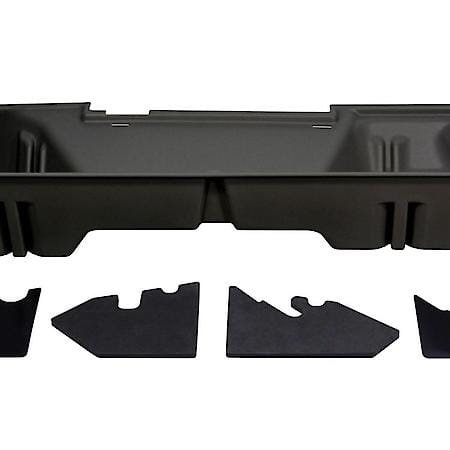 Under Rear Seat, 2 Compartments, Dark Gray, Hd Polyethylene, With Gunrack Insert