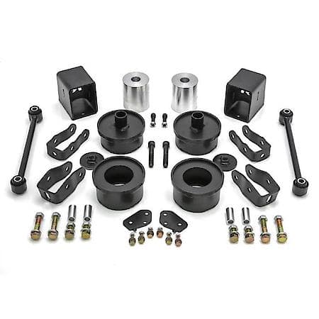 2.5"Front Lift, 2 In Rear Lift, Without Shock Absorbers In Kit, Black Components