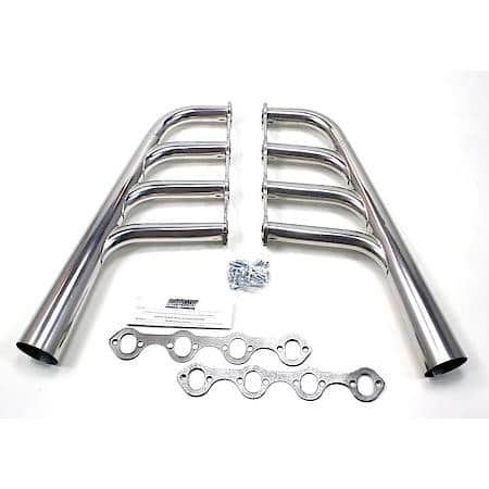 H8471-1 1 5/8"x3 1/2" Traditional Lakester Header Street Rod Small Block Ford Metallic Ceramic Coated