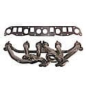 Header Assembly, 00-06 4.0L Wrangler, Includes Manifold Gaskets, Polished Stainless