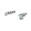 Header 409S - Block Hugger - 2.50 in. Stock Flange Outlet - Pair