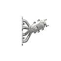 CalCat CARB Direct Fit Catalytic Converter with Integrated Exhaust Manifold