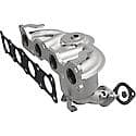 Direct-Fit OEM Grade Catalytic Converter with Integrated Exhaust Manifold