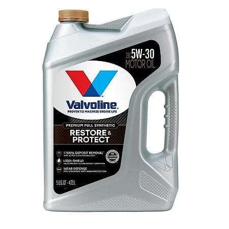 Restore & Protect Premium Full Synthetic 5W-30 Engine Oil, 5 Quart