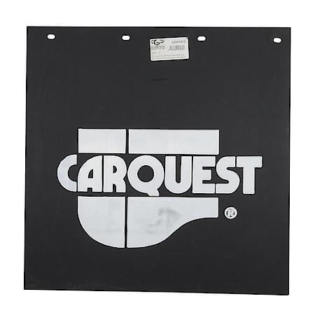 Polyguard Standard Mud Flap, 24" x 24" x 3/16", Black, with Carquest Logo, Made in USA