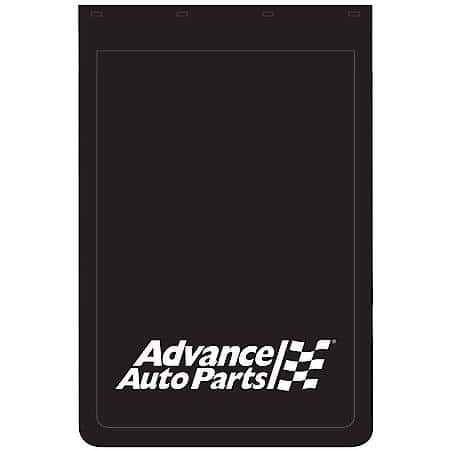 Rubber Mud Flap, 24" x 36" x 5/16", Black, with "ADVANCE AUTO PARTS" Logo, Made in USA