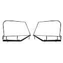 Soft Top Upper Door Skin Frames Tj 97-06 Pair