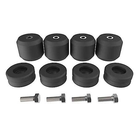 Rubber Spring, Frame Mount, 8,000 Lb Weight Capacity Per Set, Aeon Hollow Rubber