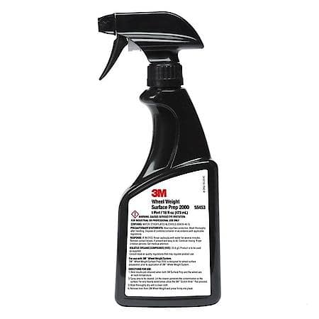 3M Wheel Weight Surface Prep 2000, PN55453, 16 oz spray bottle, 4 bottles/bx