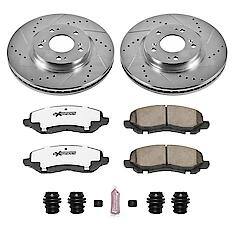 PowerStop Front Carbon-Fiber Ceramic Disc Pad And Rotor: Brake Kit, Z26 ...