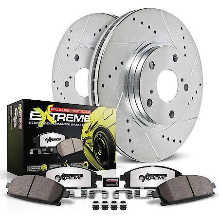 PowerStop Carbon-Fiber Ceramic Disc Pad And Rotor: Brake Kit