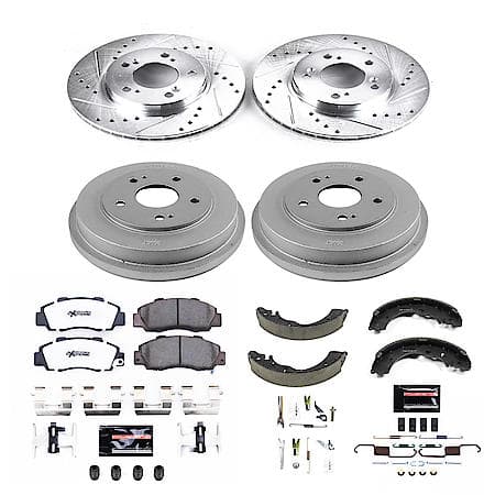 Front And Rear Carbon-Fiber Ceramic Disc Pad And Rotor: Brake Kit, Z26 Street Performance