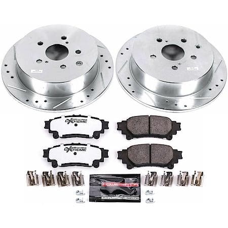 PowerStop Rear Carbon-Fiber Ceramic Disc Pad And Rotor: Brake Kit, Z36 ...