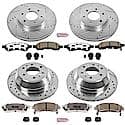 Front And Rear Carbon-Fiber Ceramic Disc Pad And Rotor: Brake Kit, Z26 Street Performance