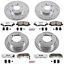 Front And Rear Carbon-Fiber Ceramic Disc Pad And Rotor: Brake Kit, Z26 Street Performance