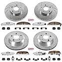 Front And Rear Carbon-Fiber Ceramic Disc Pad And Rotor: Brake Kit, Z26 Street Performance