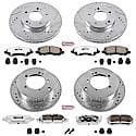 Front And Rear Carbon-Fiber Ceramic Disc Pad And Rotor: Brake Kit, Z26 Street Performance