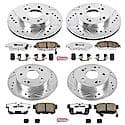 Front And Rear Carbon-Fiber Ceramic Disc Pad And Rotor: Brake Kit, Z26 Street Performance