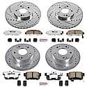 Front And Rear Carbon-Fiber Ceramic Disc Pad And Rotor: Brake Kit, Z26 Street Performance