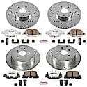 Front And Rear Carbon-Fiber Ceramic Disc Pad And Rotor: Brake Kit, Z26 Street Performance