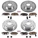 Front And Rear Carbon-Fiber Ceramic Disc Pad And Rotor: Brake Kit, Z26 Street Performance