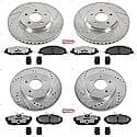 Front And Rear Carbon-Fiber Ceramic Disc Pad And Rotor: Brake Kit, Z26 Street Performance