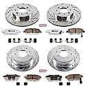 Front And Rear Carbon-Fiber Ceramic Disc Pad And Rotor: Brake Kit, Z26 Street Performance