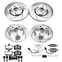 Front And Rear Carbon-Fiber Ceramic Disc Pad And Rotor: Brake Kit, Z26 Street Performance