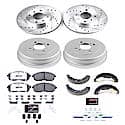 Front And Rear Carbon-Fiber Ceramic Disc Pad And Rotor: Brake Kit, Z26 Street Performance