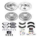 Front And Rear Carbon-Fiber Ceramic Disc Pad And Rotor: Brake Kit, Z26 Street Performance