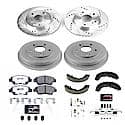 Front And Rear Carbon-Fiber Ceramic Disc Pad And Rotor: Brake Kit, Z26 Street Performance