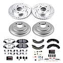 Front And Rear Carbon-Fiber Ceramic Disc Pad And Rotor: Brake Kit, Z26 Street Performance