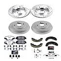 Front And Rear Carbon-Fiber Ceramic Disc Pad And Rotor: Brake Kit, Z26 Street Performance