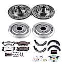 Front And Rear Carbon-Fiber Ceramic Disc Pad And Rotor: Brake Kit, Z26 Street Performance