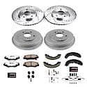 Front And Rear Carbon-Fiber Ceramic Disc Pad And Rotor: Brake Kit, Z26 Street Performance