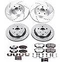 Front And Rear Carbon-Fiber Ceramic Disc Pad And Rotor: Brake Kit, Z26 Street Performance