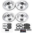 Front And Rear Carbon-Fiber Ceramic Disc Pad And Rotor: Brake Kit, Z26 Street Performance