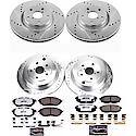 Front And Rear Carbon-Fiber Ceramic Disc Pad And Rotor: Brake Kit, Z26 Street Performance