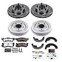 Front And Rear Carbon-Fiber Ceramic Disc Pad And Rotor: Brake Kit, Z26 Street Performance