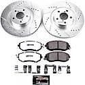 Front Carbon-Fiber Ceramic Disc Pad And Rotor: Brake Kit, Z26 Street Performance