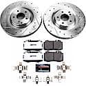 Front Carbon-Fiber Ceramic Disc Pad And Rotor: Brake Kit, Z26 Street Performance