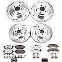 Front And Rear Carbon-Fiber Ceramic Disc Pad And Rotor: Brake Kit, Z26 Street Performance