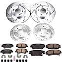 Front And Rear Carbon-Fiber Ceramic Disc Pad And Rotor: Brake Kit, Z23 Daily Driver