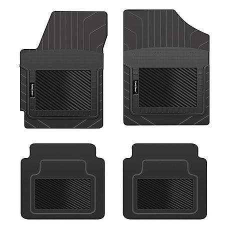 Custom Fit 4 Piece Floor Mat Set, Black