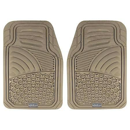 2 Piece Heacy Duty Trapper Rubber Floor Mats Tan