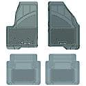 Custom Fit 4 Piece Floor Mat Set, Grey